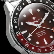 Relógio Bremont Supermarine 300M GMT, 'Ember' Red